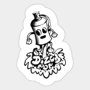 Dizzy Pop Spraycan Sticker